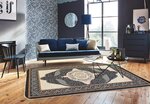 Tapis de salon OTTOMAN 120 x 180 cm - Noir