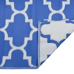 vidaXL Tapis d'extérieur bleu 80x150 cm PP