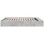 vidaXL Cadre de lit gris béton 180x200 cm bois d'ingénierie