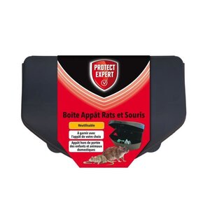 Protect Expert RASOUBOIT Boîte Appât Tous Rongeurs Avec Clé De