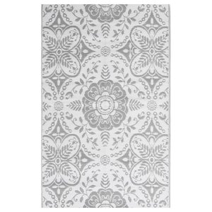 vidaXL Tapis d'extérieur Gris clair 140x200 cm PP