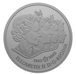 Pièce de monnaie 5 Dollars Canada Portrait de la reine Elisabeth II 2022 – Argent BE mat