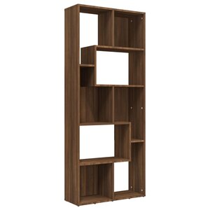 vidaXL Bibliothèque Chêne marron 67x24x161 cm Bois d'ingénierie