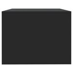 vidaXL Table basse noir 102x55x42 cm bois d'ingénierie