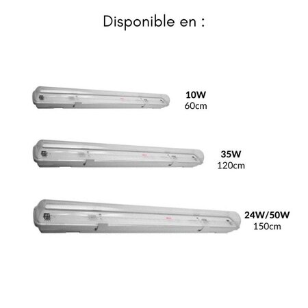 Tube néon led 120cm t8 36w - blanc froid 6000k - 8000k - silamp - La Poste
