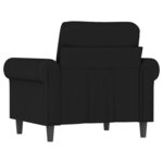 vidaXL Fauteuil Noir 60 cm Velours