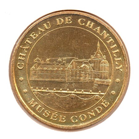 Mini médaille monnaie de paris 2008 - château de chantilly