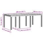 vidaXL Ensemble de repas de jardin 9 pièces avec coussins Anthracite en Poly Rattan