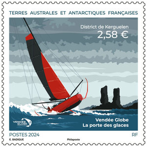 Timbre TAAF - Vendée Globe - La porte des glaces