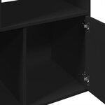 vidaXL Bibliothèque noir 70x36x189 cm bois d'ingénierie