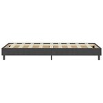 vidaXL Sommier à lattes de lit Gris foncé Tissu 90x200 cm
