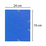 Chemise À Élastique 3 Rabats Carte Lustrée 400gm2 - Format Scolaire 17x22cm - Couleurs Assorties - X 25 - Exacompta