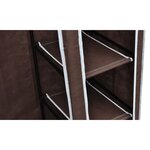 vidaXL Garde-robe Tissu Marron
