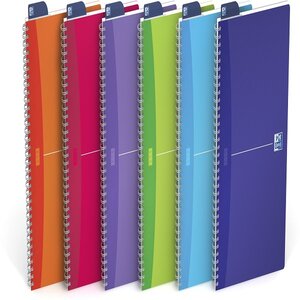 Oxford Carnet à spirale "My Colours", A5, ligné 180 pages