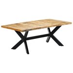 vidaXL Table de salle à manger 200x100x75 cm Bois de manguier solide