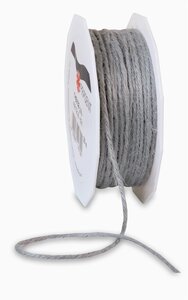 Cordelette jute 25-m-rouleau 2 mm gris