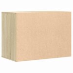 vidaXL Commode d'angle chêne sonoma 80x41x58 cm bois d'ingénierie