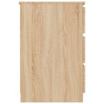 vidaXL Bureau Chêne sonoma 140x50x77 cm Bois d'ingénierie