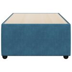 vidaXL Cadre de lit bleu 80x200 cm velours