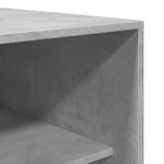 vidaXL Garde-robe gris béton 80x50x200 cm bois d'ingénierie