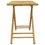 vidaXL Table de jardin pliable 110x55x75 cm bambou