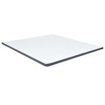 vidaXL Sommier à lattes de lit Gris foncé Tissu 200x200 cm