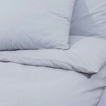 vidaXL Ensemble de housse de couette Gris 260x220 cm Coton