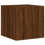vidaXL Unités murales TV avec LED 6 Pièces chêne marron bois d'ingénierie