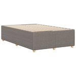 vidaXL Cadre de lit taupe 120x190 cm tissu