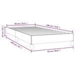 vidaXL Cadre de lit Crème 90x190 cm Similicuir