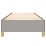 vidaXL Cadre de lit Gris clair 100x200 cm Tissu