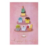 Carte anniversaire présentoir à gateaux - draeger paris