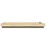 vidaXL Cadre de lit chêne sonoma 90x190 cm bois d'ingénierie