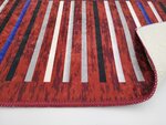 Tapis de salon à rayures 120 x 180 cm - Rouge