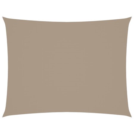 vidaXL Voile de parasol Tissu Oxford rectangulaire 2x3 5 m Taupe