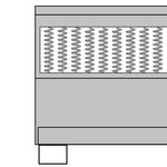 vidaXL Sommier à lattes de lit Gris foncé Tissu 160x200 cm