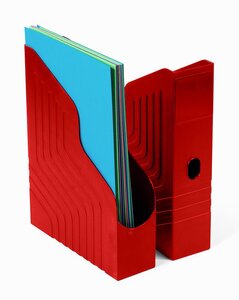 440SXRED - Porte-revues-Dos de 75 mm-320x75x250 mm Rouge AVERY