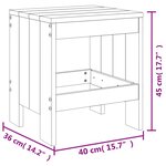 vidaXL Ensemble à manger de jardin 13 Pièces blanc bois de pin massif