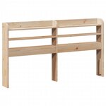 vidaXL Cadre de lit avec tête de lit 150x200 cm bois de pin massif