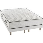 Ensemble sommier + matelas 90 x 200 cm - Ressorts ensachés - 24 cm - 7 zones de confort - Équilibré