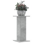 vidaXL Supports pour plantes 2 Pièces gris béton bois d'ingénierie