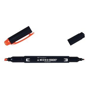 Surligneur Double Pointe MONO edge corail x 4 TOMBOW