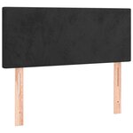 vidaXL Tête de lit Noir 90x5x78/88 cm Velours