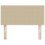 Tête de lit vidaXL Design simple Vert clair Gris 80 cm Tissu en velours côtelé