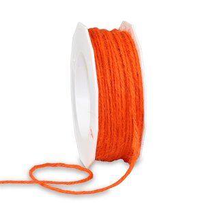 Cordelette jute 25-m-rouleau 2 mm orange