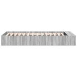 vidaXL Cadre de lit sonoma gris 90x190 cm bois d'ingénierie