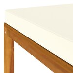 Salon de jardin meuble d'extérieur ensemble de mobilier 12 pièces avec coussin crème bois d'acacia solide 02_0015532