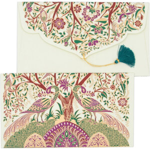 PAPERTREE EDEN Lot de 5 Enveloppes cadeau 19x10 cm Ivoire