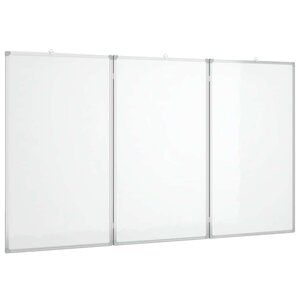 vidaXL Tableau blanc magnétique pliable 120x80x1 7 cm aluminium