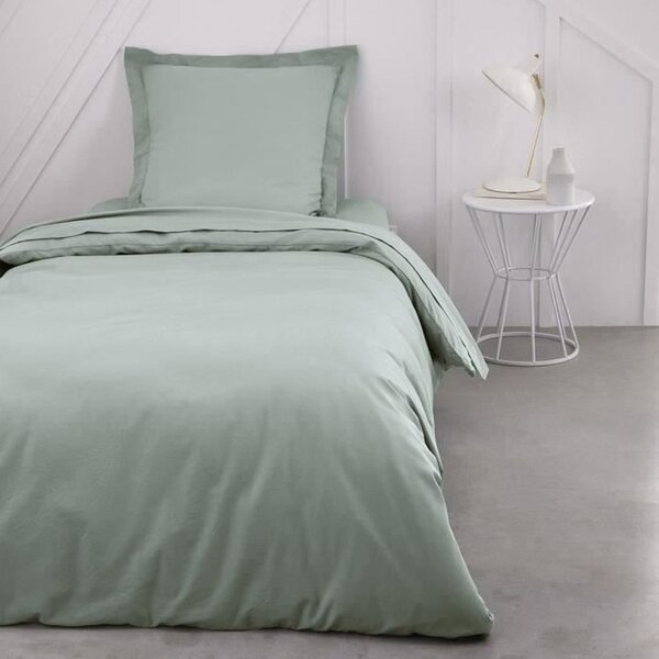 Housse de couette - 140 x 200 cm uni - Celadon